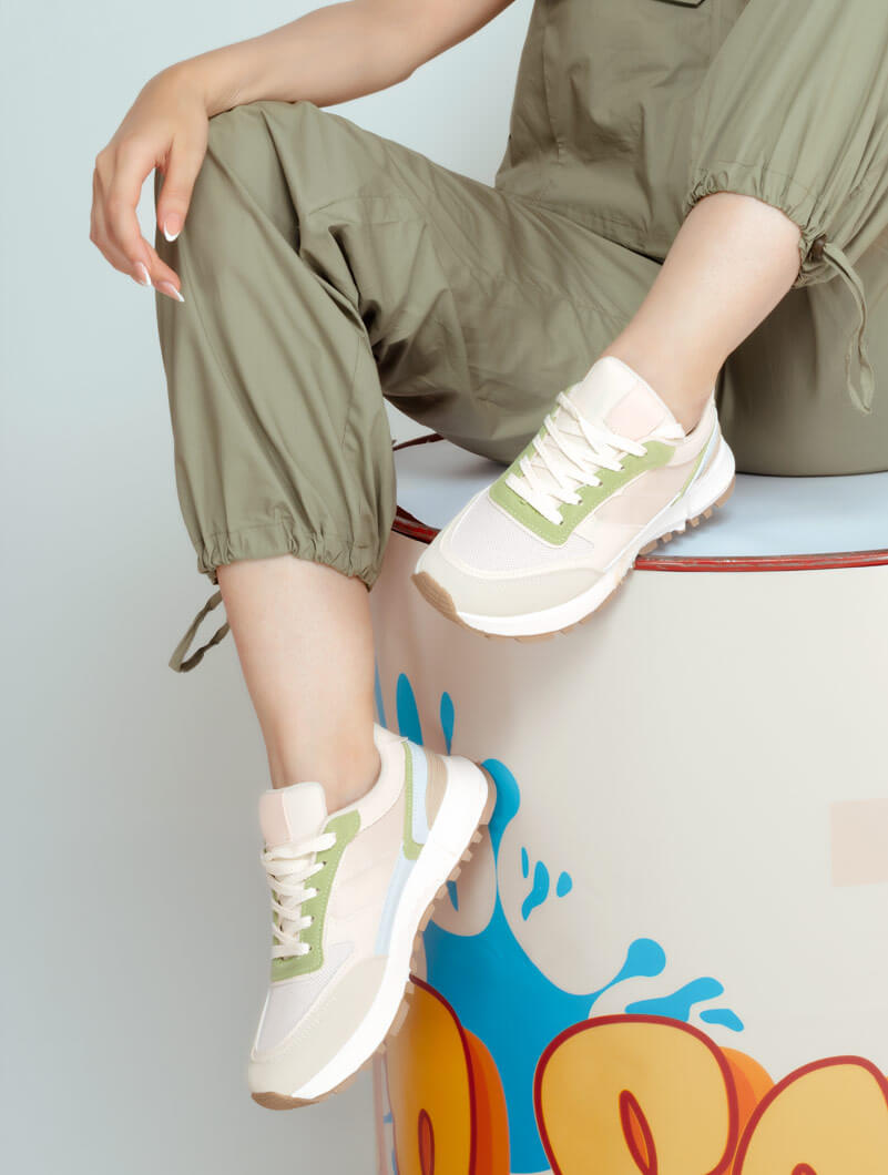Sneakers à lacets
